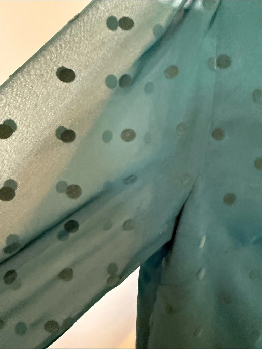 J.‎ Crew Teal Polka Dot V-Neck Blouse LB004-011